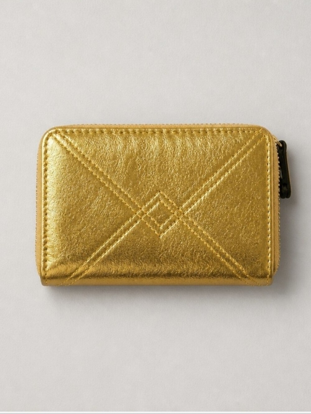 Botkier Metallic Gold Zip Wallet No Callouts EUC - Picture 2 of 4